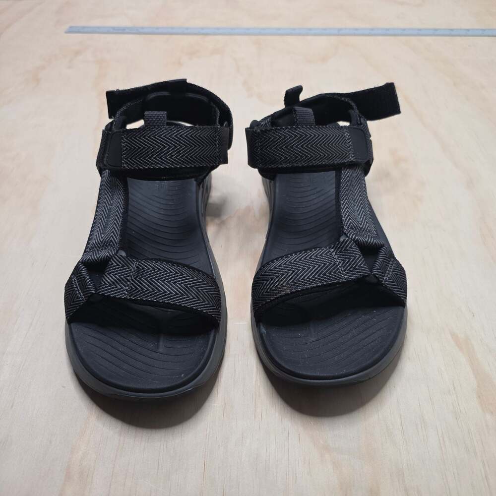 Skechers Relaxed Fit Luxe Foam Black Outdoor Sport Sandals